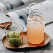 Glass Water Bottle with Glass