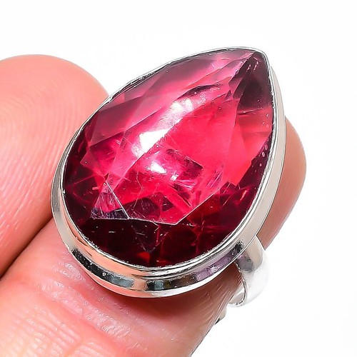Pink tourmaline pear shape - pink,