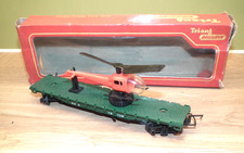 TRI-ANG HELICOPTER LAUNCHER WAGON R128 NATO  OO GAUGE VINTAGE