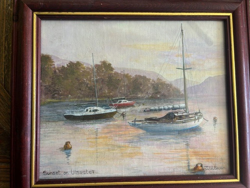 Original framed painting - painting, of