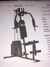 HOMCOM Multifunction Home Gym Machine with 45kg Weights for Full Body Workout