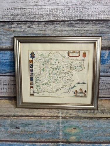 Framed essex map print joannes - print,