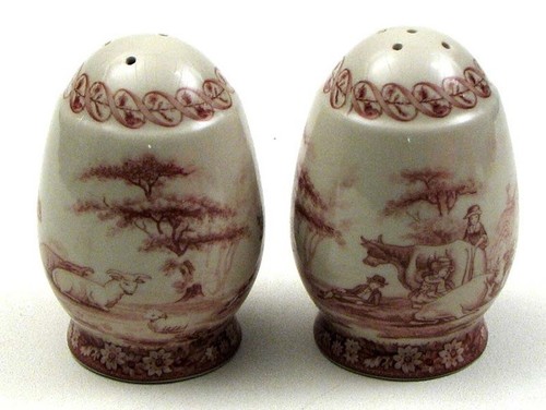 Red porcelain glass - salt, &