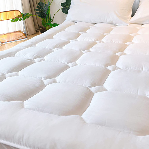 Cooling mattress pad bamboo - pad,