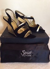 STRUTT COUTURE BLACK SUEDE &