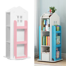 Wooden Castle Bookcase Swivel