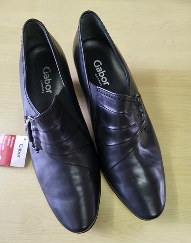 Gabor ladies black leather - gabor, mid