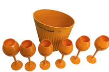 Veuve Clicquot Medium Champagne Ice Bucket with 6 Glasses