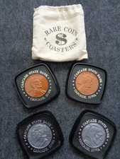 Set of 4 Rare Coin Coasters
