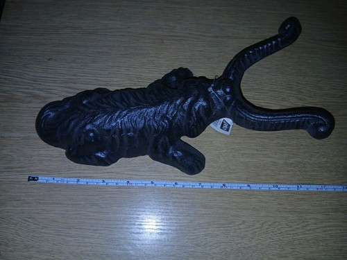 Cast iron dog - iron, boot