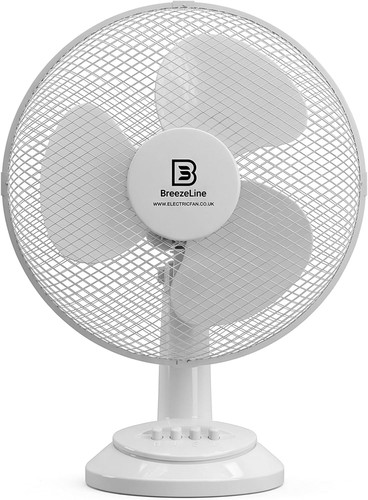 Elpine desk fan white - 12", 30w