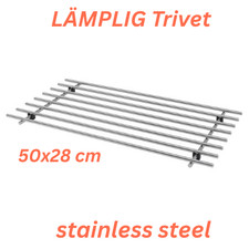 IKEA LÄMPLIG Stainless Steel Trivet Large Pot & Pan Stand 50x28 cm Kitchen Use