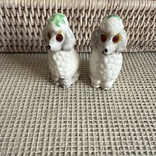 Vintage White Poodle Ornaments