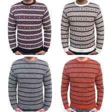 Mens Knitted Aztec Jumper