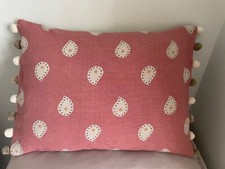 Susie Watson Mika  Rose  /Plain Back Pom Pom cushion cover