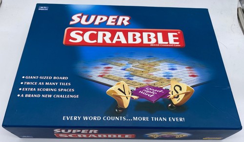 Super scrabble wooden - scrabble, tiles