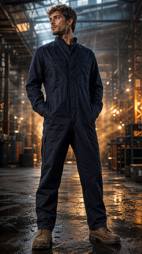 Coverall boiler suit flame - fr,