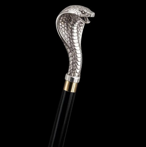 Vintage brass cobra snake - vintage,