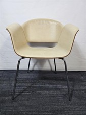 Bono Cream Leather Chair (B8F-E7C-293)