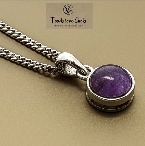 Amethyst pendant sterling - amethyst,