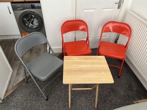 Argos folding chairs - 3, and
