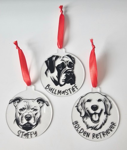 Personalised dog bauble