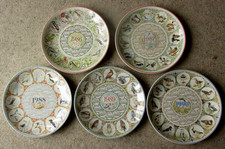 Wedgwood Calendar British Bird Plates 1986 - 1990