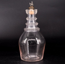ATQ 1880s Blown Glass Decanter