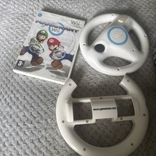 Mario Kart (Nintendo Wii) & 2 x  Wii Wheels. Complete, Tested & VGC!