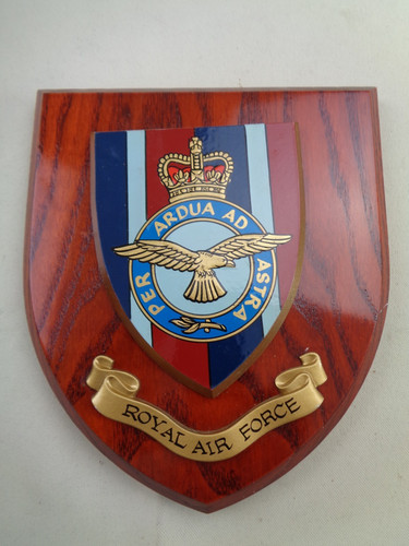 Vintage raf wall plaque - vintage, shield