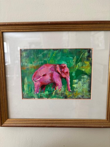 Pink elephant lucy pratt - elephant, by