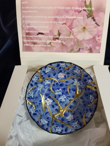 Kintsugi bowl handcrafted - -,