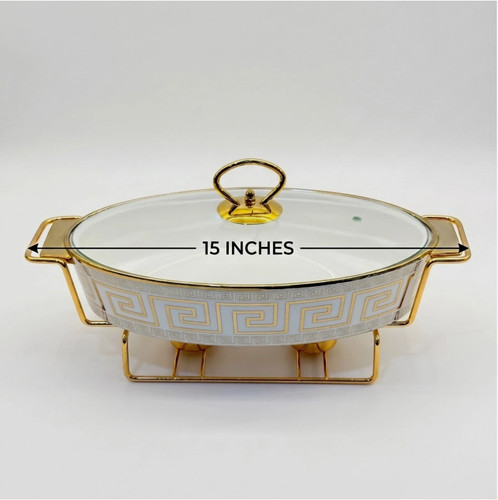 Inch oval ceramic food - 15,