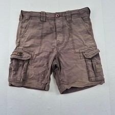 O'NEILL Shorts 30 Green Men's Cargo 100% Cotton Casual Outdoor