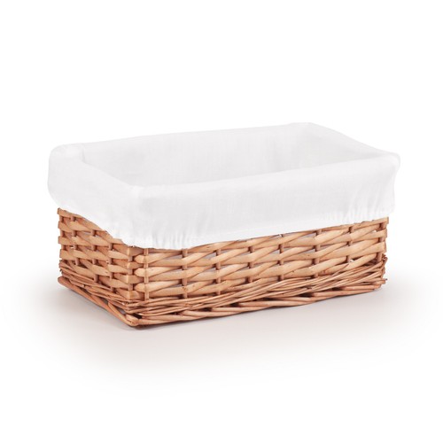 Brown wicker storage basket - brown,