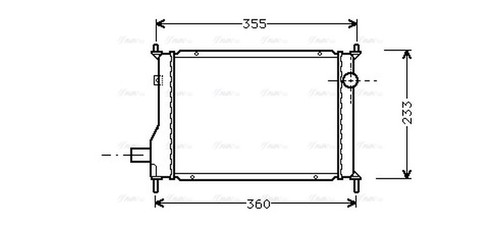 Ava coolant radiator au2133 - ava,