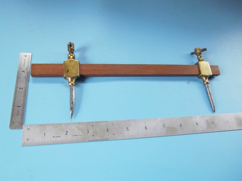 Pair brass steel - steel, trammel
