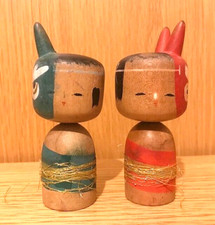 Japanese Kokeshi doll x2