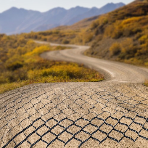 Inch thick gravel - inch, ground