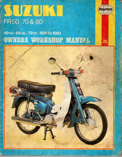 Haynes Suzuki FR50 FR70 FR80 49 69 79cc Owners Workshop Manual 1974 1983