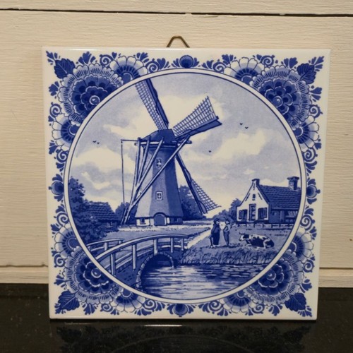 Vintage delft blue style - delft,