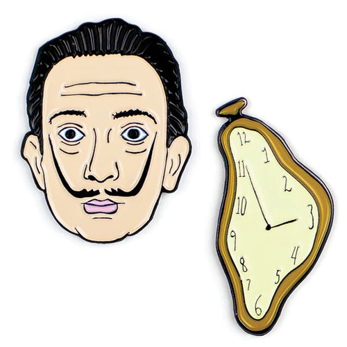 Salvador dali enamel pin - enamel,