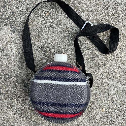 Vintage round striped metal - striped,