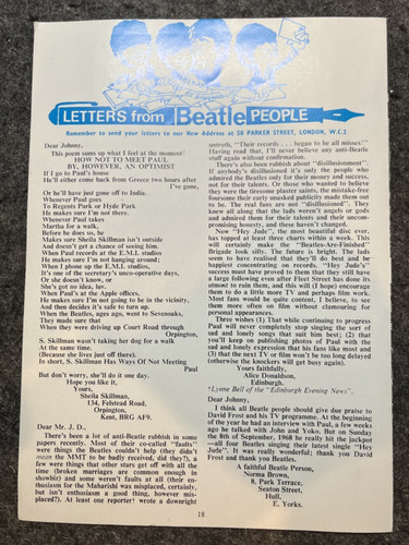 Vintage letters from beatle - letters,