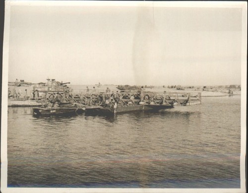 Military pontoon bridge silver - military,