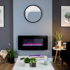 Electric Fire 1.5kW LED Black