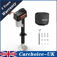 12V 7500lbs Electric Trailer Jack w/ Built-in Spirit Level For RV Travel Camper