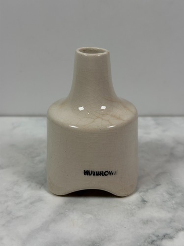 Vintage nutbrown cream - cream, ceramic