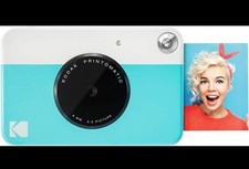 Kodak printomatic camera blue - kodak,