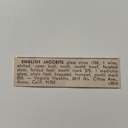 English jacobite glass circa - english,